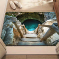 3D Natural Sinkhole Pool Flannel Rug Printed Carpet - Image 7