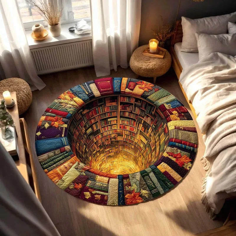 3D Vision Three-dimensional Round Home Floor Mat - Image 13