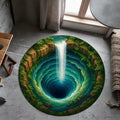 3D Vision Three-dimensional Round Home Floor Mat - Image 6