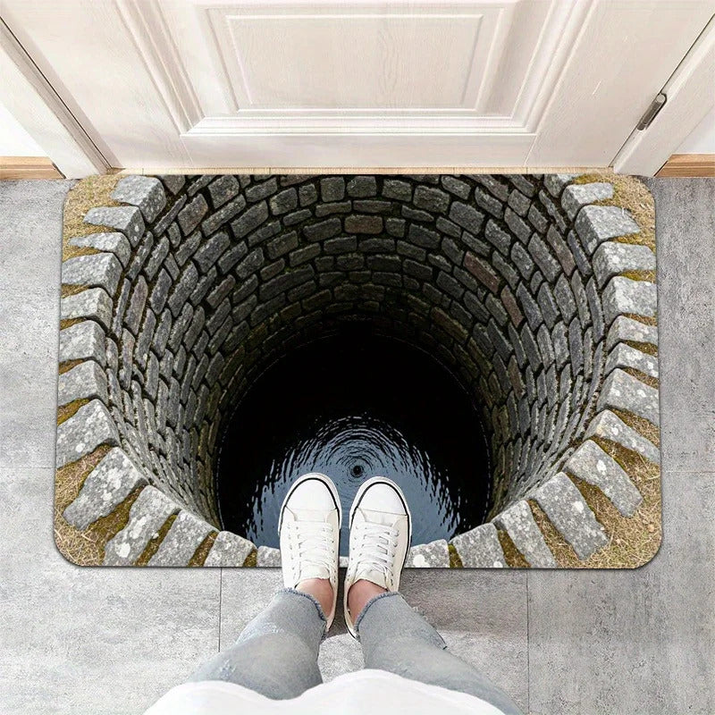 3D Graphic Designs Skid resistant carpet Vortex Well Mat - Image 2