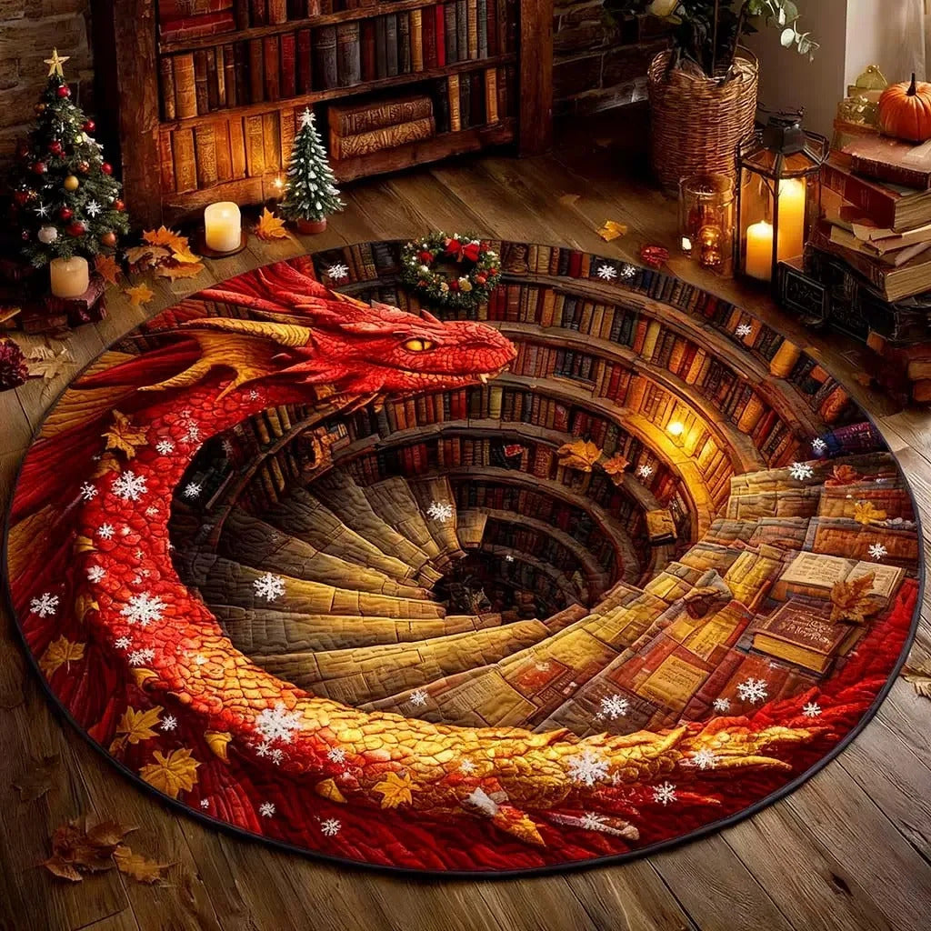 3D Vision Three-dimensional Round Home Floor Mat - Image 11