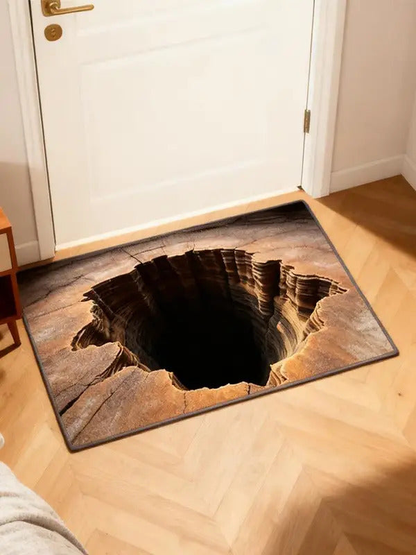 3D Vortex Hole Illusion Area Rug Non-slip Floor Mat - Image 2