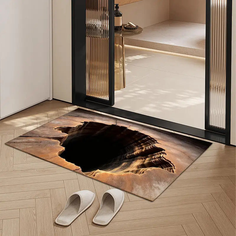 3D Vortex Hole Illusion Area Rug Non-slip Floor Mat - Image 1