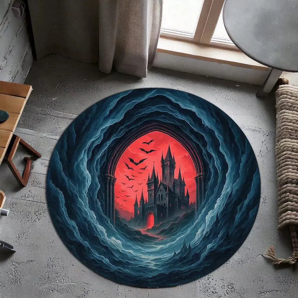 3D Vision Three-dimensional Round Home Floor Mat - Image 8