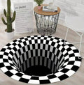 3D Visual Illusion Spiral Rug Floor Mats for Bedroom - Image 6